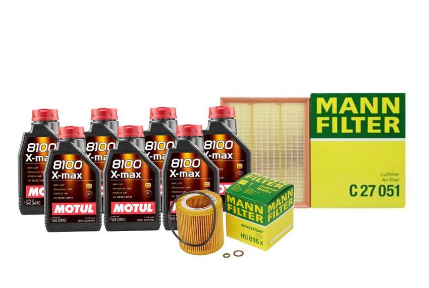 BMW Engine Oil Change Kit - Motul 13718616909 (0W40) (X-MAX 8100)